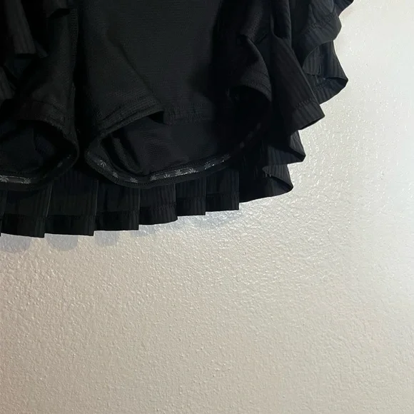 Athleta Women’s Good Match Skort Black Pleated Pocket Skirt Shorts M Tennis Logo - Picture 10 of 15